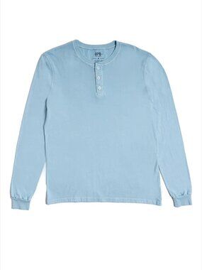 Original Paperbacks Turquoise Long Sleeve Henley/20125